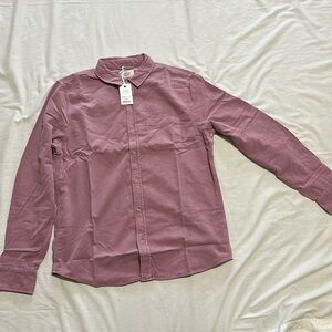 Marine layer LS Lightweight Cord Shirt Elderberry Small